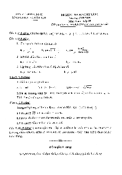 Đề kiểm tra định kỳ Toán 10 lần 1 năm 2018 – 2019 sở GD và ĐT Bắc Ninh