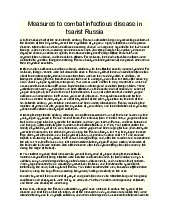 Measures To Combat Infectious Disease in Tsarist Russia - Tài liệu Tiếng Anh chuyên ngành, Tiếng Anh cho người đi làm