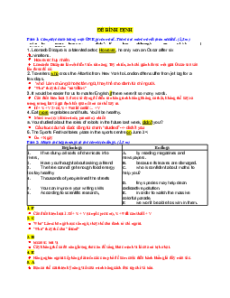 Đề thi tuyển sinh lớp 10 THPT năm học 2022-2023 môn Tiếng Anh (không chuyên) - Sở Giáo dục và Đào tạo Hà Bình Định có đáp án và giải thích chi tiết
