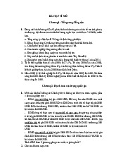 BÀI TẬP KINH TẾ VĨ MÔ | Trường Đại học Kinh Tế - Luật