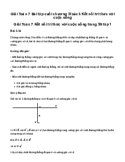 Giải Toán 7 Bài tập cuối chương III - Kết nối tri thức với cuộc sống