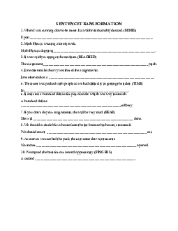 (Ambrosia) SENTENCE TRANSFORMATION WITH KEY