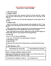 Kế hoạch bài dạy Bài 4: Không khí xung quanh ta môn Khoa học lớp 4 - Sách Cánh diều