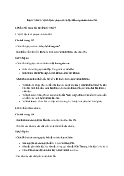 Giải Địa lí 7 Bài 9: Vị trí địa lí, phạm vi và đặc điểm tự nhiên châu Phi | Cánh diều