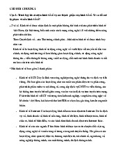 Đề cương Phân tích và đánh giá các thành phần, vai trò và tương lai môn Kinh tế số | Trường Đại học Kinh Doanh và Công Nghệ Hà Nội
