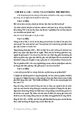 Tài liệu tổng hợp, thảo luận. Cầu-cung và cân bằng thị trường