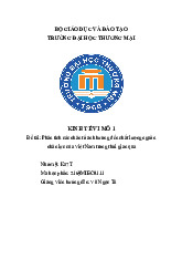 Phân tích các nhân tố ảnh hưởng đến chất lượng nguồn nhân lực của Việt Nam trong thời gian qua | Bài thảo luận kinh tế vi mô