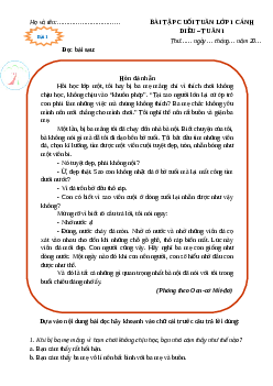 Phiếu Bài tập cuối tuần tiếng Việt lớp 2 học kì 1 | Cánh diều Tuần 1 cơ bản