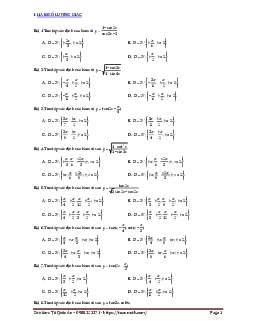 Bài tập trắc nghiệm hàm số lượng giác và phương trình lượng giác – Tô Quốc An