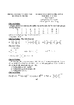 Đề KSCL Toán 7 đợt 2 năm 2018 – 2019 phòng GD&ĐT Kim Thành – Hải Dương