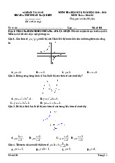 Đề thi giữa học kỳ 1 Toán 12 năm 2025 – 2026 trường THPT Phan Ngọc Hiển – Cà Mau