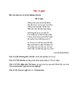 Đọc hiểu: Mẹ và quả - Nguyễn Khoa Điềm | Ôn tập Ngữ Văn 12