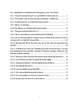 Câu hỏi tự luận thương mại điện tử (có đáp án) | Đại học Thương mại