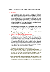 Bài Tập Nhóm: Kỹ Năng Lắng Nghe Trong Kinh Doanh | Học Viện Ngân Hàng