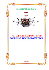 Bất đẳng thức Bồi dưỡng học sinh giỏi THCS