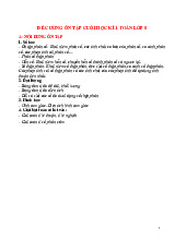 ĐỀ CƯƠNG ÔN TẬP HỌC KÌ 1 TOÁN 5