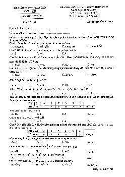 Đề thi học kỳ 2 Toán 7 năm 2020 – 2021 sở GD&ĐT Nam Định