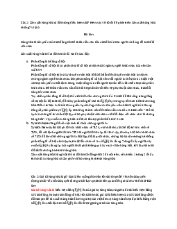 Bài tập tự luận Kinh tế chính trị có đáp án | Đại học Công Đoàn