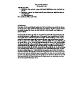 ÔN TẬP MÔN XÃ HỘI HỌC: XÃ HỘI HÓA VÀ TÁC ĐỘNG CỦA NÓ