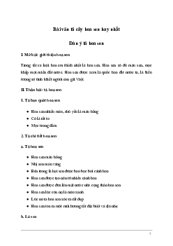 Tả cây hoa sen (Dàn ý + 20 mẫu) | Tập làm văn lớp 5