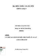 Bài tập nhóm chủ đề các biện pháp đảm bảo thực hiện nghĩa vụ dân sự cầm cố, thế chấp