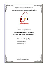 Báo cáo tiểu luận Phân tích thiết kế hệ thống TMĐT thực phẩm tươi sống môn Phân tích thiết kế hệ thống thông tin | Học viện Công Nghệ Bưu Chính Viễn Thông