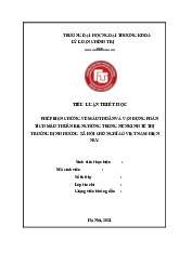Phép biện chứng về mâu thuẫn và vận dụng phân tích mâu thuẫn biện chứng trong nền kinh tế thị trường định hướng xã hội chủ nghĩa ở Việt Nam hiện nay | Môn Nguyên lý cơ bản Mác - Lênin 1 - Đại học Ngoại Thương