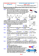 Đề Thi Thử Tốt Nghiệp 2025 Vật Lí Sở GD Hải Dương Giải Chi Tiết
