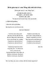 Đề thi giữa học kì 1 môn Tiếng Việt 5 Kết nối tri thức