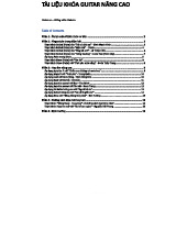 Tài Liệu Khóa Học Guitar Nâng Cao - Giảng Viên Haketu