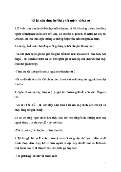 Văn mẫu Kể lại câu chuyện Nhà phát minh và bà cụ | Kết nối tri thức