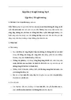 Tập làm văn lớp 5: Dàn ý tả ngôi trường (9 mẫu) | Tiếng việt 5