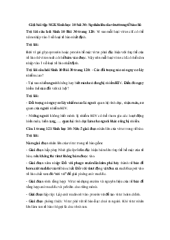 Giải bài tập SGK Sinh học 10 bài 30: Sự nhân lên của virut trong tế bào chủ