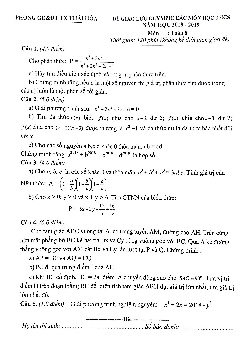 Đề Olympic Toán 8 năm 2018 – 2019 phòng GD&ĐT TX Thái Hòa – Nghệ An