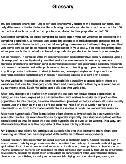 Glossary of introduction to research methods | Phương pháp nghiên cứu | Đại học Khoa học Xã hội và Nhân văn, Đại học Quốc gia Thành phố HCM