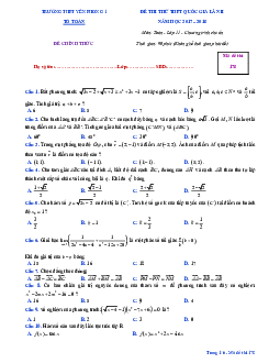 Đề thi thử Toán 11 THPTQG 2018 trường Yên Phong 1 – Bắc Ninh lần 2