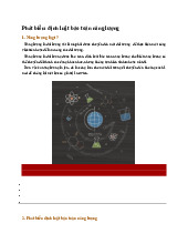 Phát biểu: định luật bảo toàn năng lượng - Vật lí 9