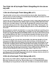 Top 10 bài văn kể lại truyện Thánh Gióng bằng lời văn của em hay nhất | Ngữ văn 6