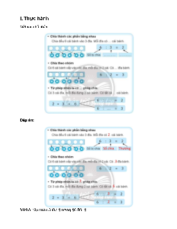 Giải Vở bài tập Toán lớp 3 trang 16, 17: Ôn tập phép chia Chân trời sáng tạo