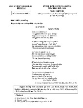 Đề minh họa tuyển sinh 10 Ngữ văn Sở GD Đồng Nai 2025-2026 có đáp án