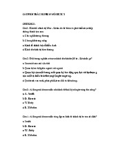 Câu hỏi trắc nghiệm ôn tập | Kinh tế chính trị Mác - Lênin | Đại học Tôn Đức Thắng