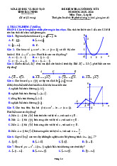 Đề kiểm tra cuối học kỳ 1 Toán 10 năm 2025 – 2026 sở GD&ĐT Bắc Ninh