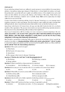 PASSAGE 25_Theme 3. Science and Technology (Khoa học và Công nghệ)