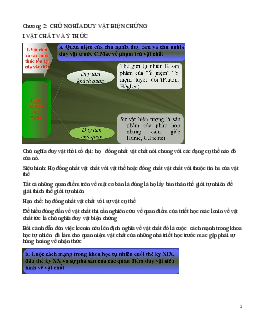 Bài giảng chương 2: Chủ nghĩa duy vật biện chứng môn Triết học Mac-Lenin | Đại học Kỹ thuật - Công nghệ Cần Thơ