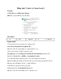 Tiếng Anh 7 Global Success Unit 4 A Closer Look 2