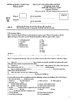 Khảo Sát Học Sinh Giỏi Cấp Tỉnh Năm Học 2018- 2019 Môn Thi Tiếng Anh Lớp 9 - Phòng Gd&đt Tp Bắc Giang