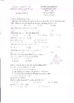 Đề học kì 1 Toán 8 năm 2023 – 2024 phòng GD&ĐT Bắc Từ Liêm – Hà Nội