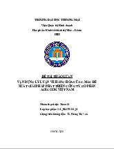 Giải pháp Phát triển ACECOOK Việt Nam | Bài thảo luận kinh tế chính trị