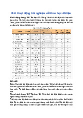 Giải SGK Tin học 12 Chân trời sáng tạo Bài F17: Hoạt động trải nghiệm về Khoa học dữ liệu