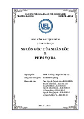 Bài báo cáo môn Lý luận Nhà Nước và pháp luật | Trường Đại học Kinh tế – Luật